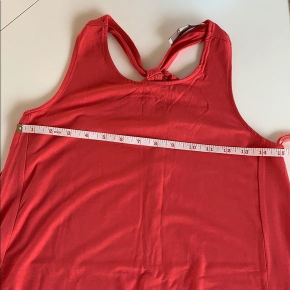 Like new! Loft Knot Back Coral Color Swing Dress - Picture 10 of 12